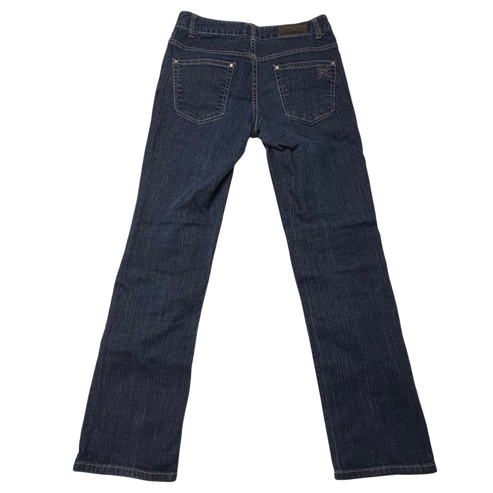 Simply Vera Vera Wang Jeans Straight Leg Dark Wash Blue Womens 10
